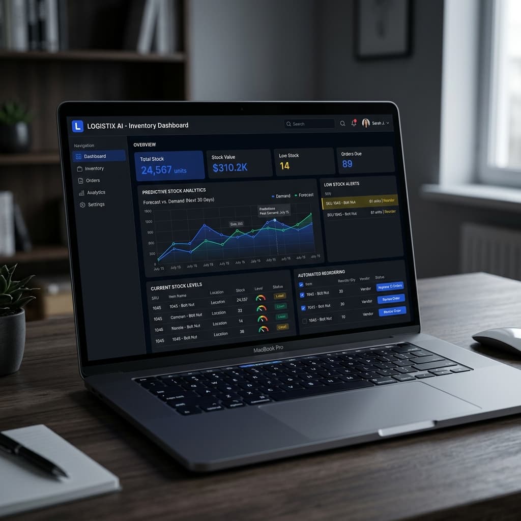 Smart Inventory Manager — case study mockup